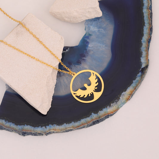 925 AYAR ANKA KUŞU GÜMÜŞ KOLYE