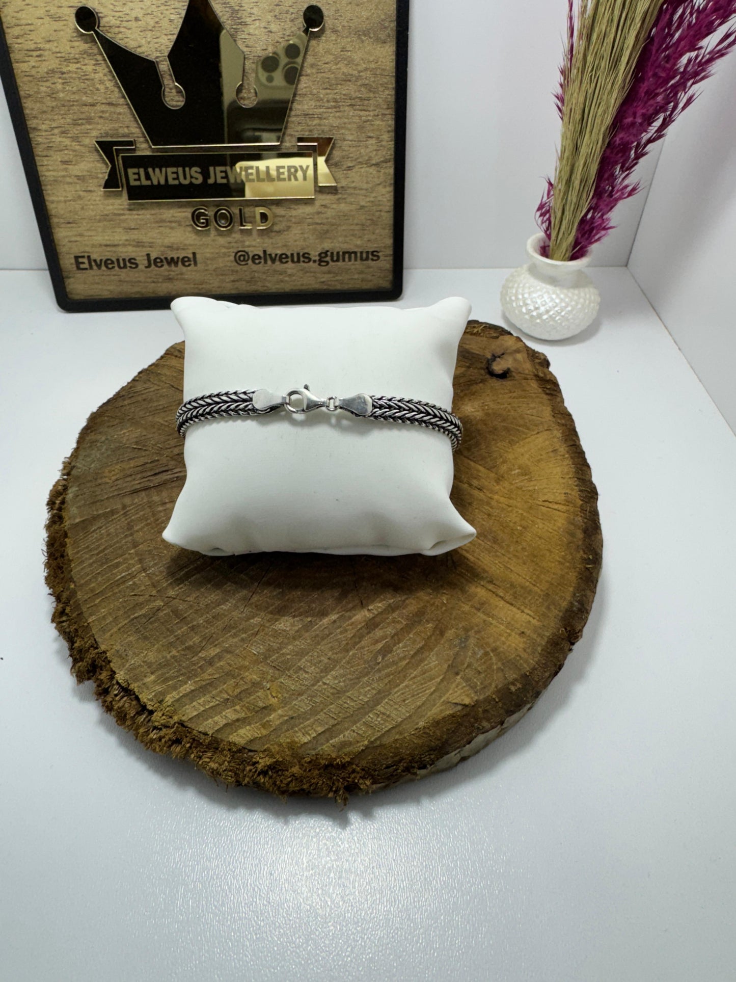 EZME TİLKİ KUYRUĞU 925 AYAR GÜMÜŞ BİLEKLİK