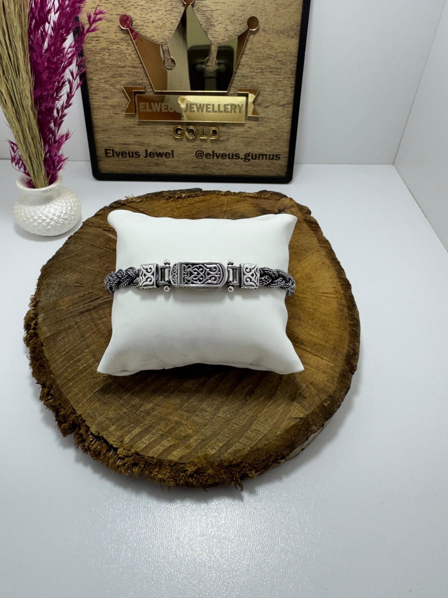 İNCE S Lİ ÖRGÜ OTANTİK 925 AYAR GÜMÜŞ BİLEKLİK