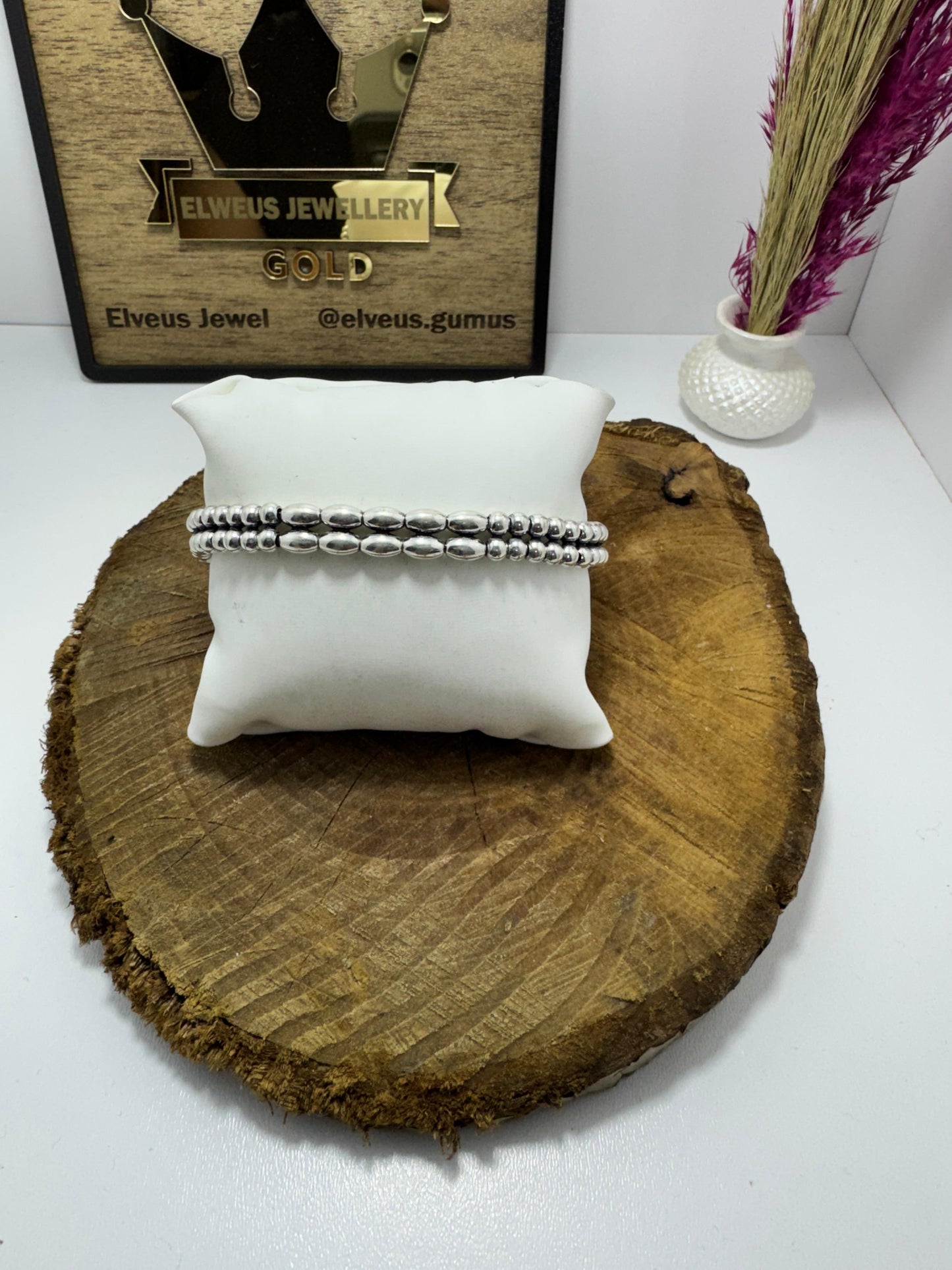 DORIKA BADEMLİ 925 AYAR GÜMÜŞ ERKEK BİLEKLİK