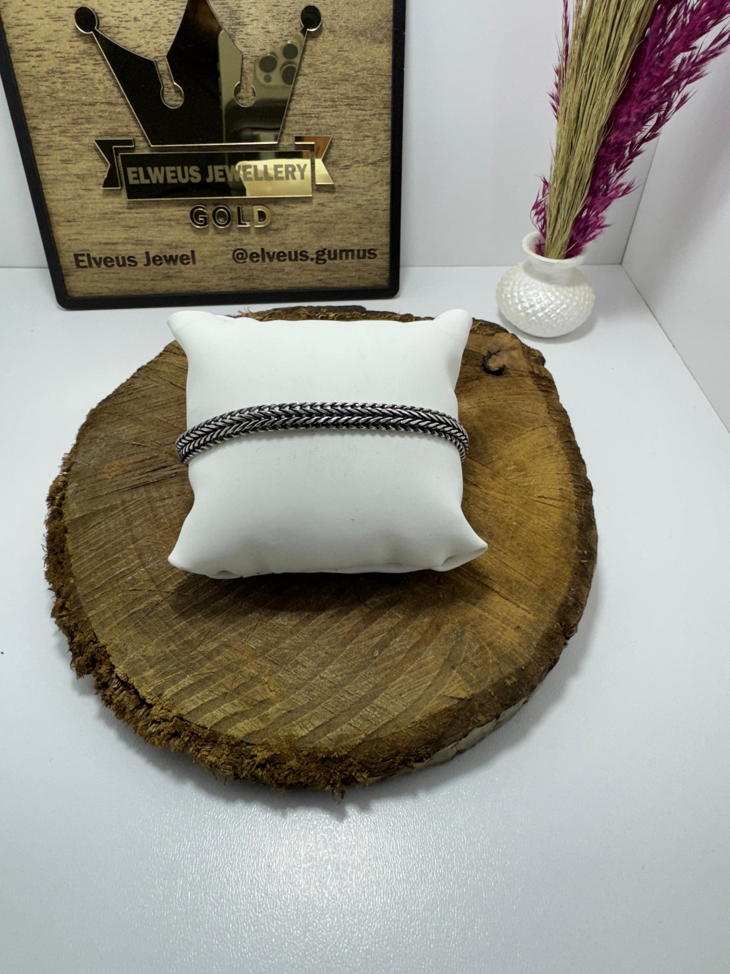 EZME TİLKİ KUYRUĞU 925 AYAR GÜMÜŞ BİLEKLİK