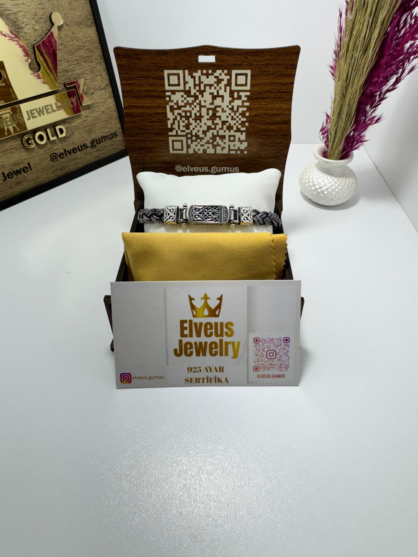 İNCE S Lİ ÖRGÜ OTANTİK 925 AYAR GÜMÜŞ BİLEKLİK