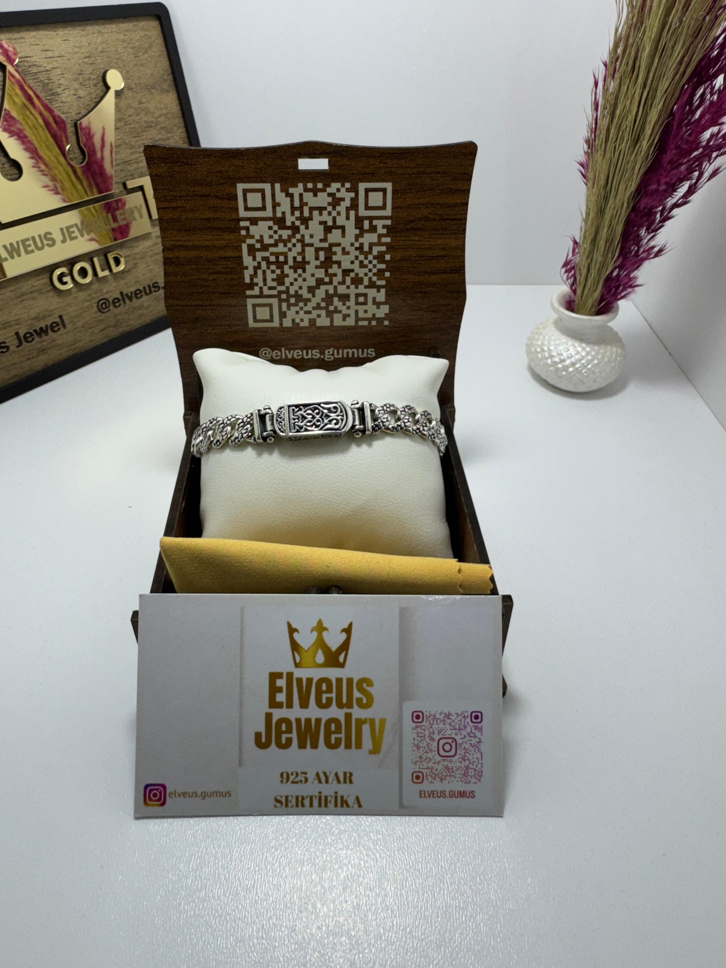 LEOPAR DESENLİ GURMET 925 AYAR GÜMÜŞ BİLEKLİK