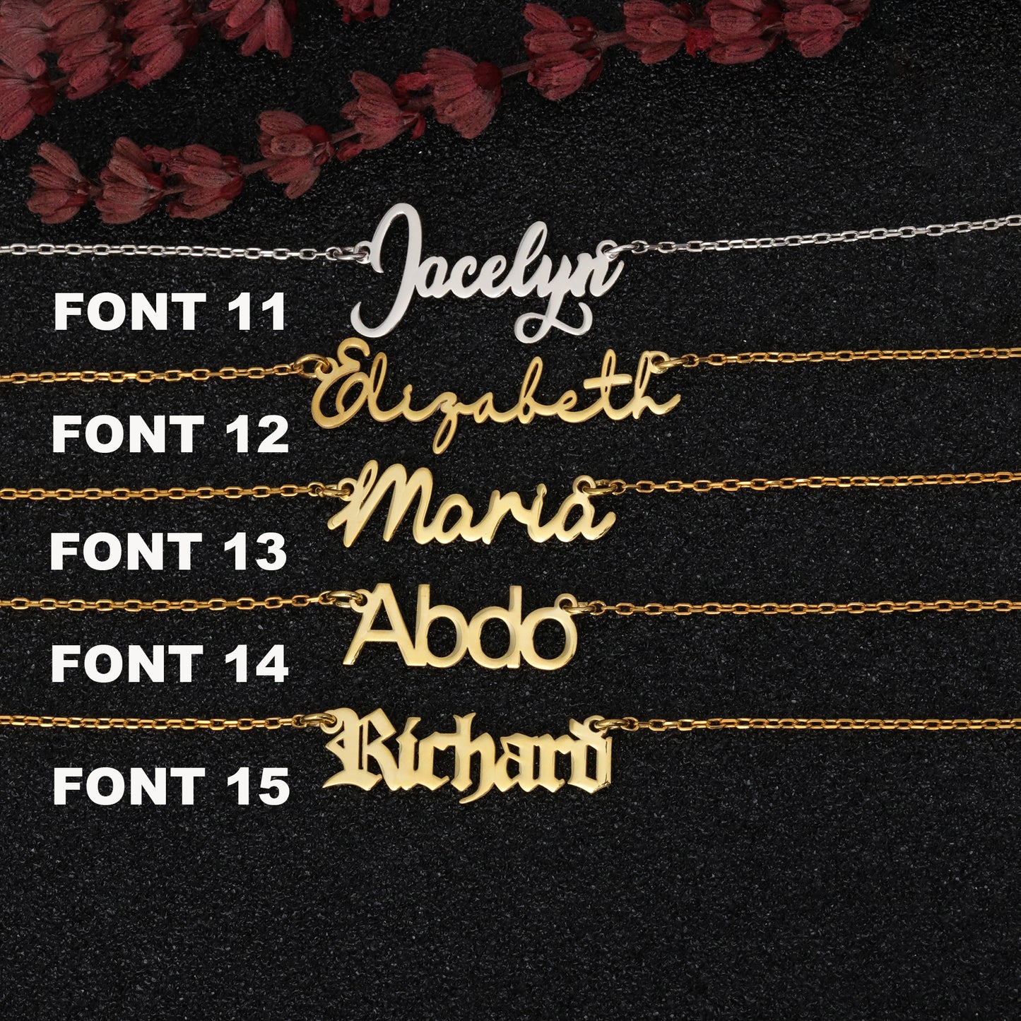 KİŞİYE ÖZEL İSİMLİ GÜMÜŞ KOLYE 925 AYAR