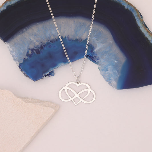 SONSUZ AŞK 925 AYAR GÜMÜŞ KOLYE