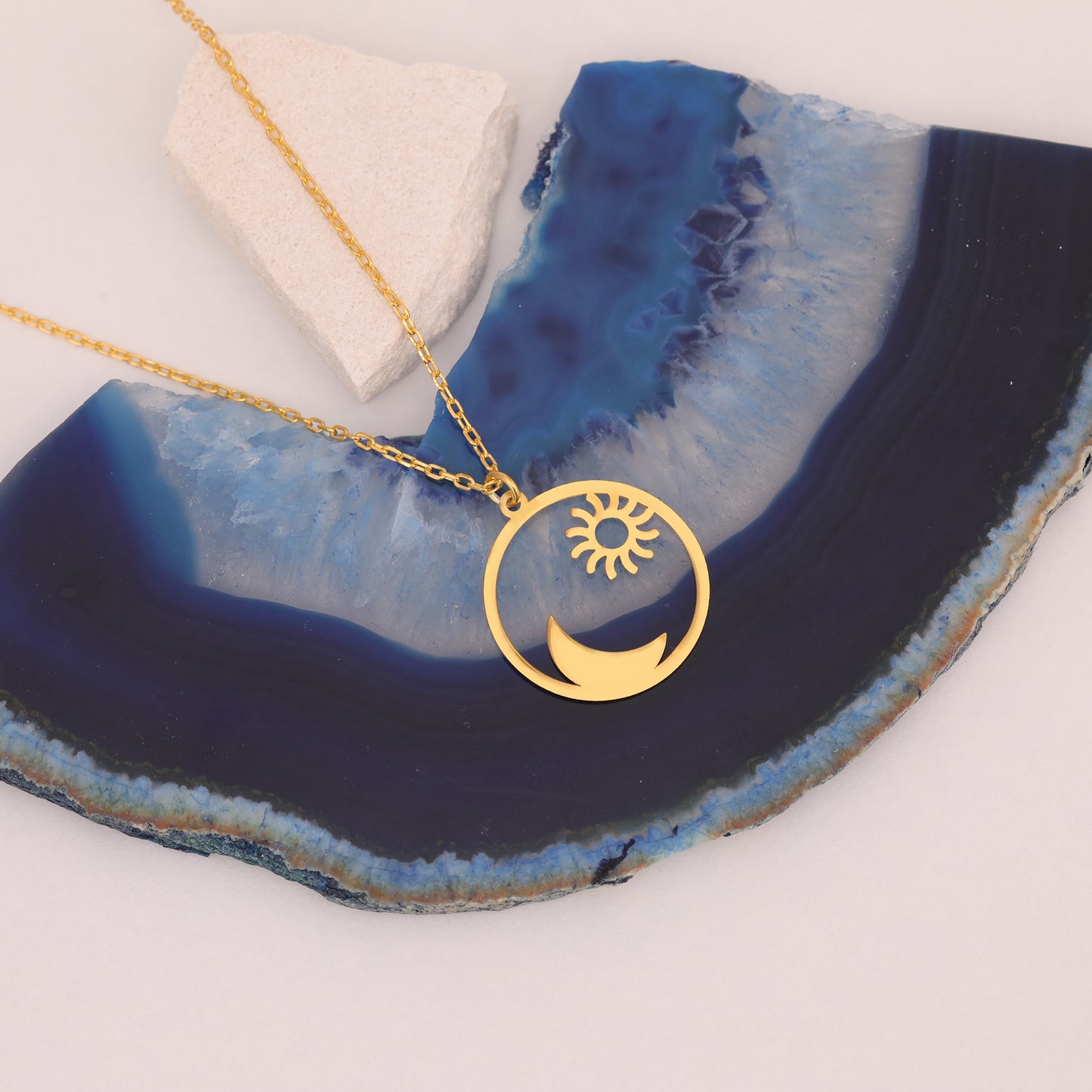 GECENİN GÜNEŞİ 925 AYAR GÜMÜŞ KOLYE