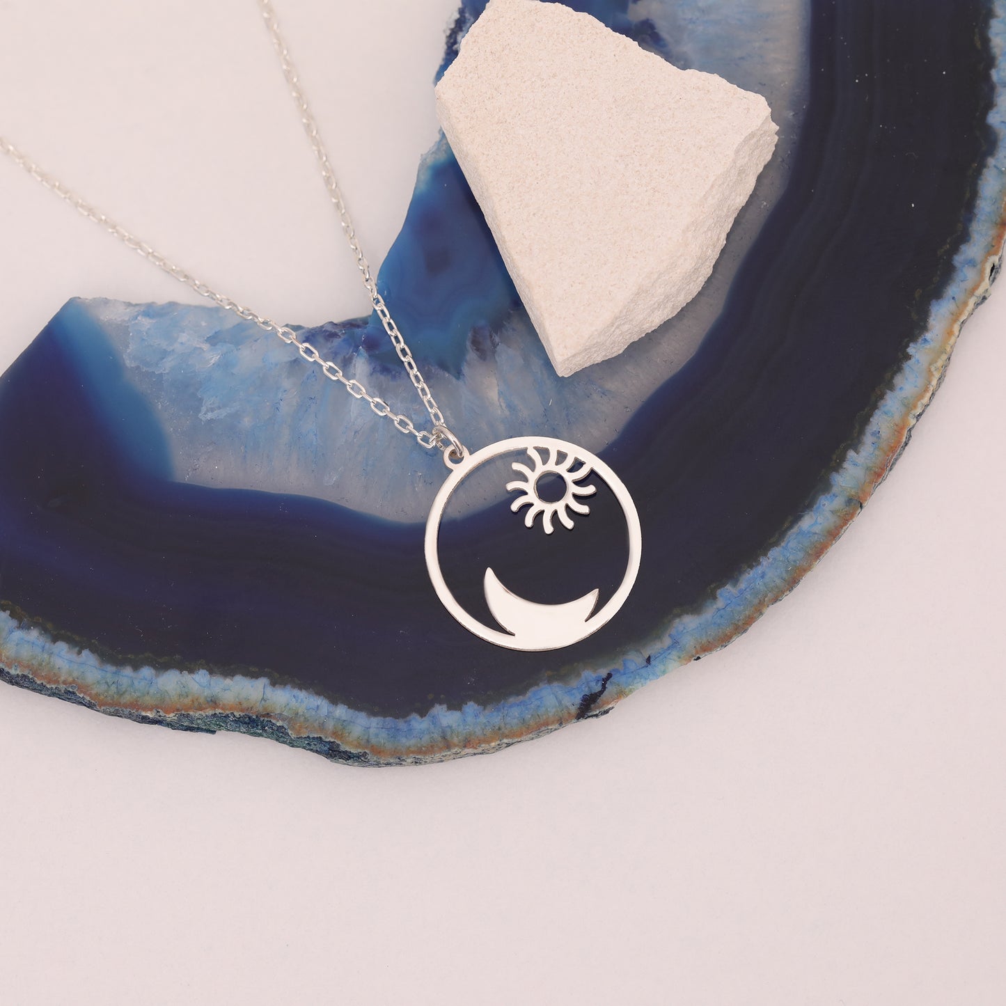 GECENİN GÜNEŞİ 925 AYAR GÜMÜŞ KOLYE