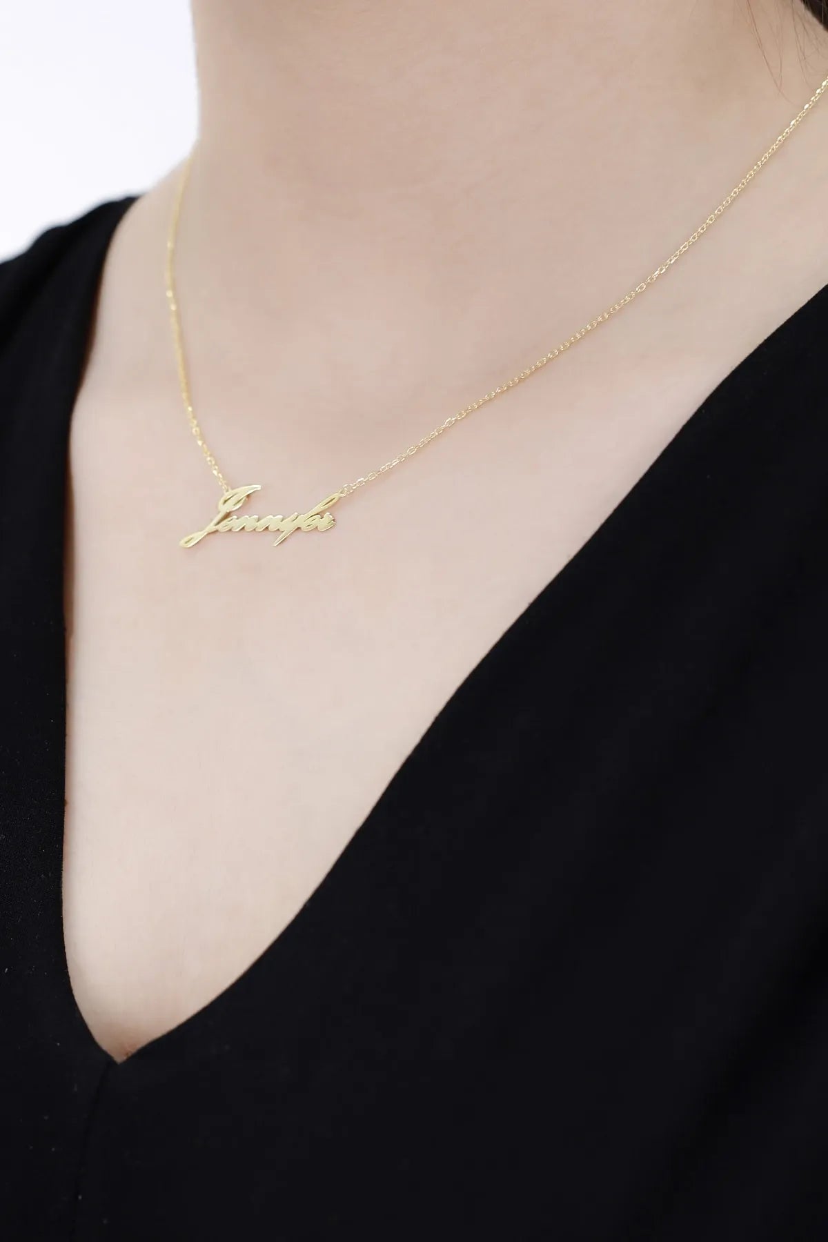 KİŞİYE ÖZEL İSİMLİ GÜMÜŞ KOLYE 925 AYAR