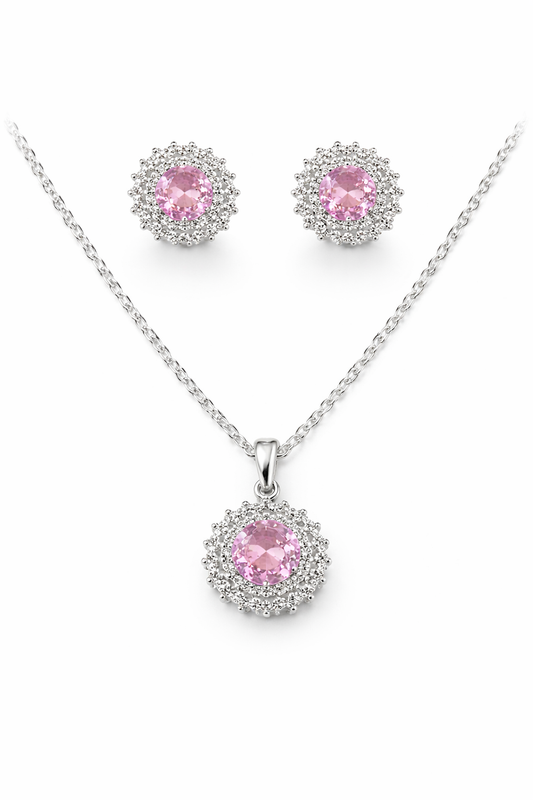 PEMPE TAŞLI SET 925 AYAR GÜMÜŞ