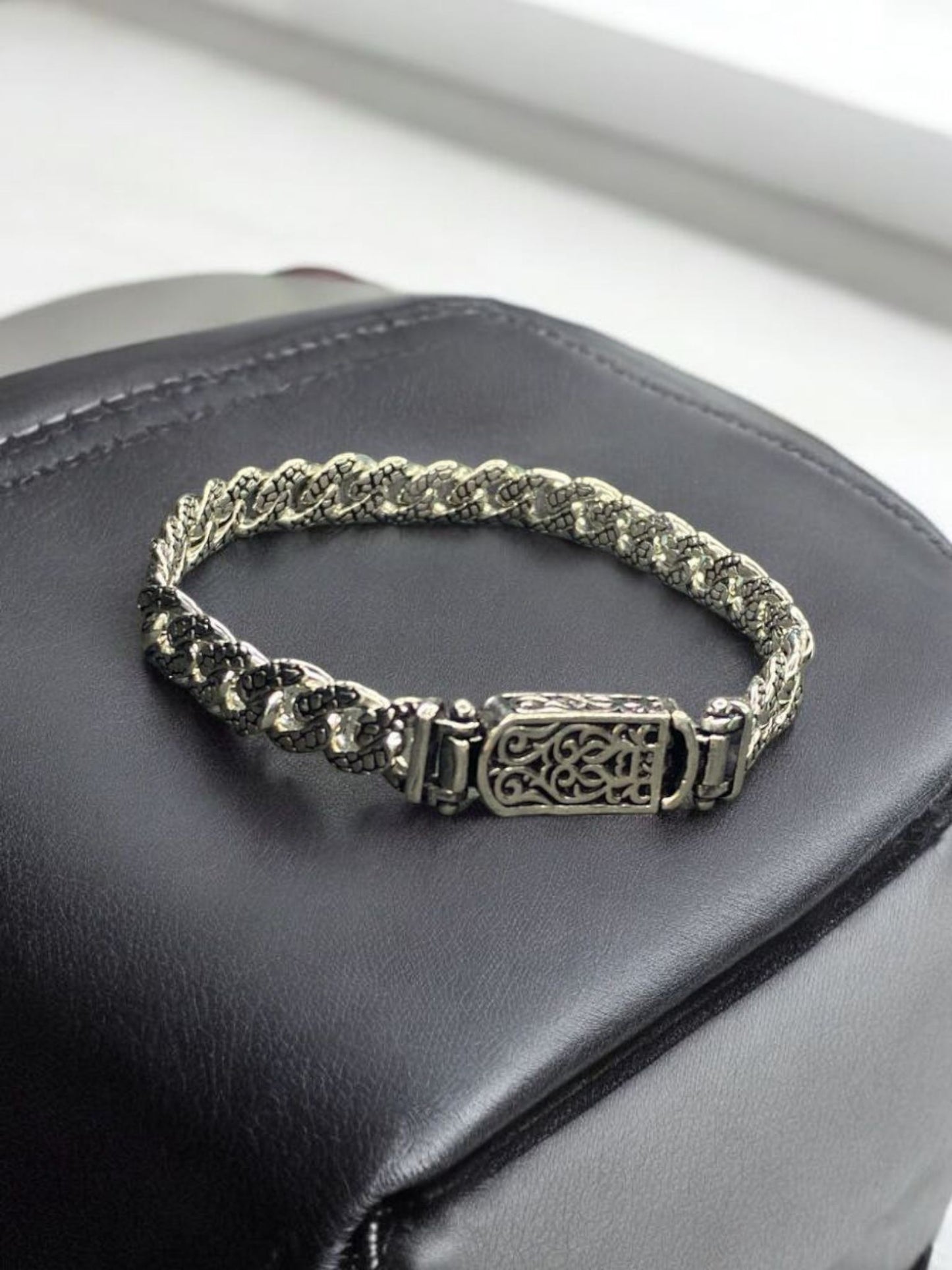 LEOPAR DESENLİ GURMET 925 AYAR GÜMÜŞ BİLEKLİK