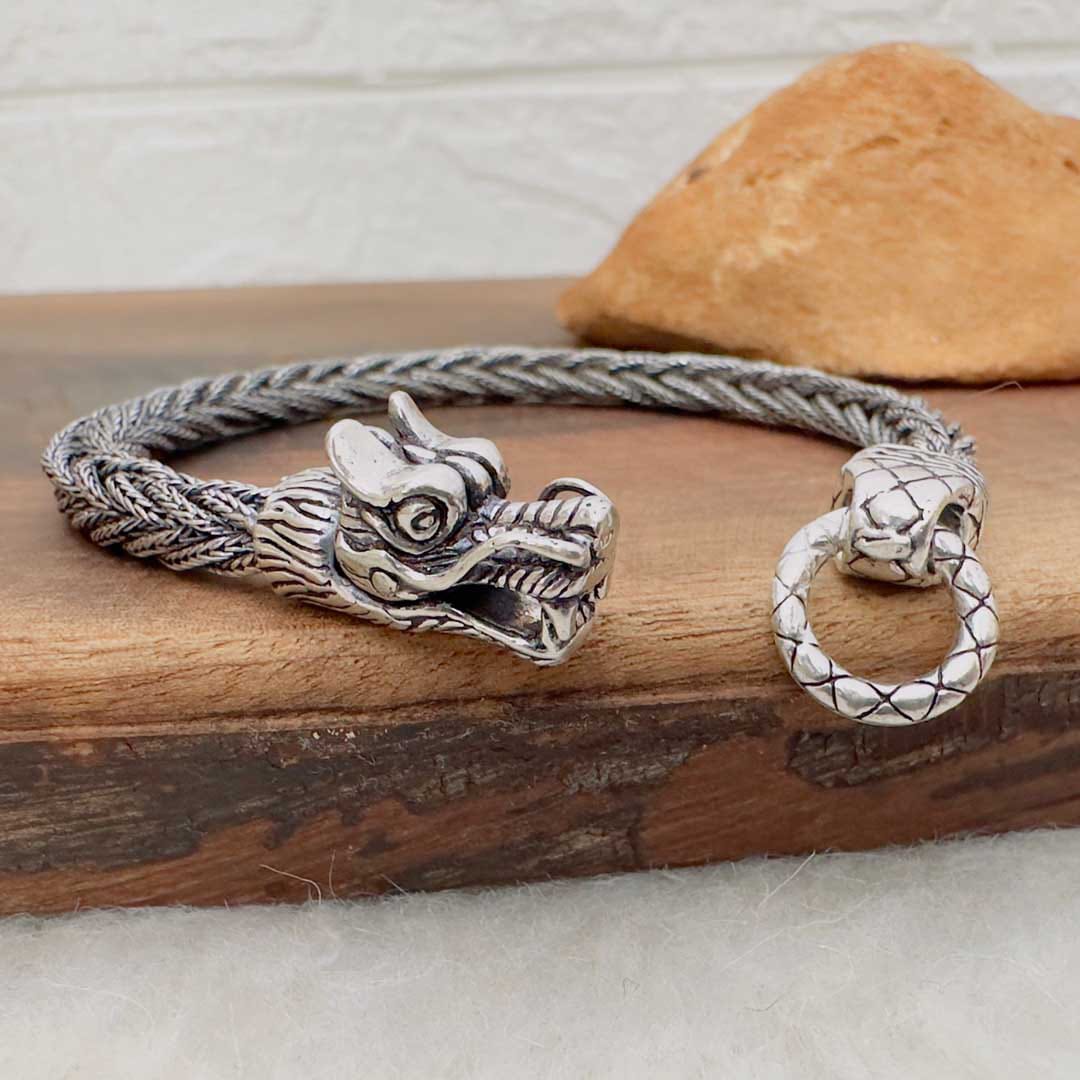 EJDERHA NEFESİ OTANTİK ÖRME 925 AYAR GÜMÜŞ BİLEKLİK