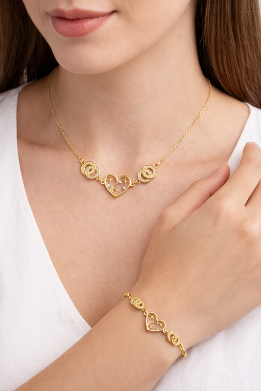 Gecenin Sonsuzu  925 AYAR GÜMÜŞ SET