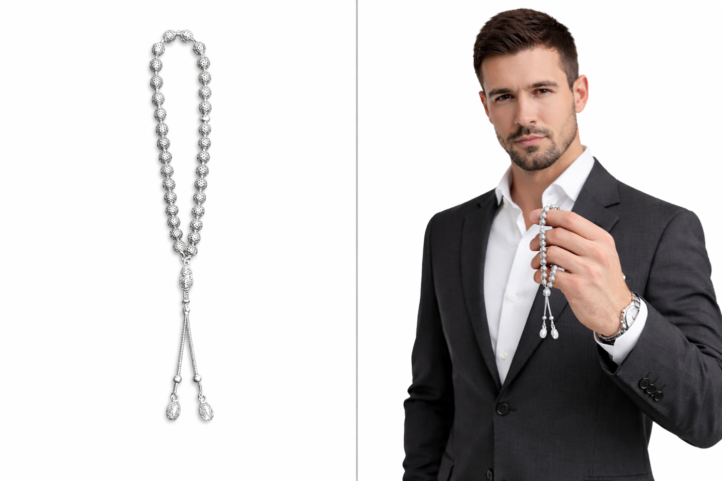 VİZYON BİLEK BOY 925 AYAR GÜMÜŞ TESBİH