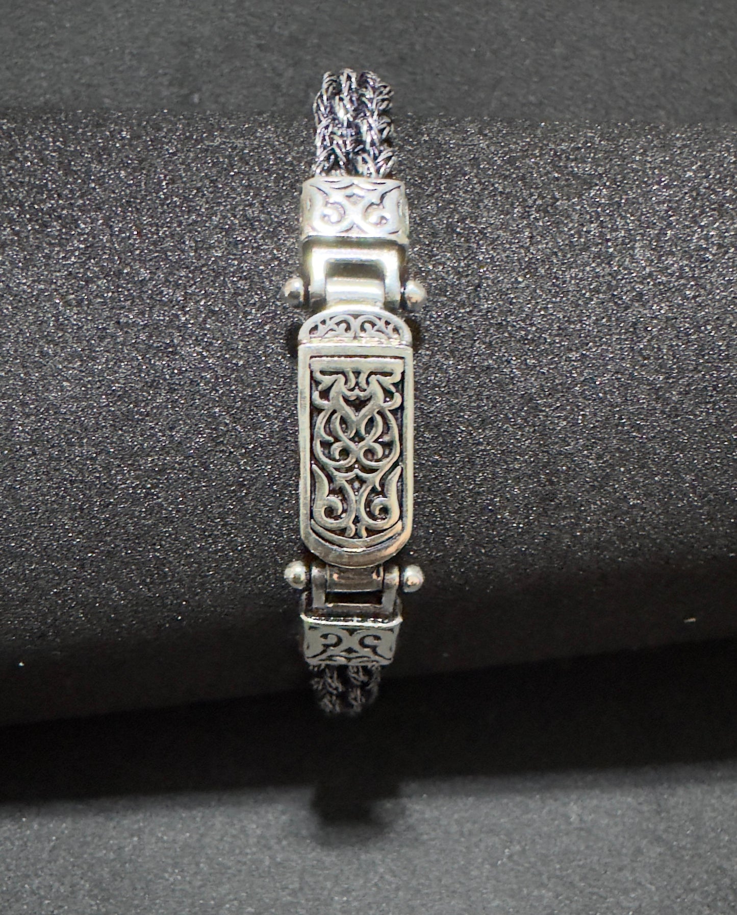 İNCE HASIR ÖRGÜ OTANTİK 925 AYAR GÜMÜŞ BİLEKLİK